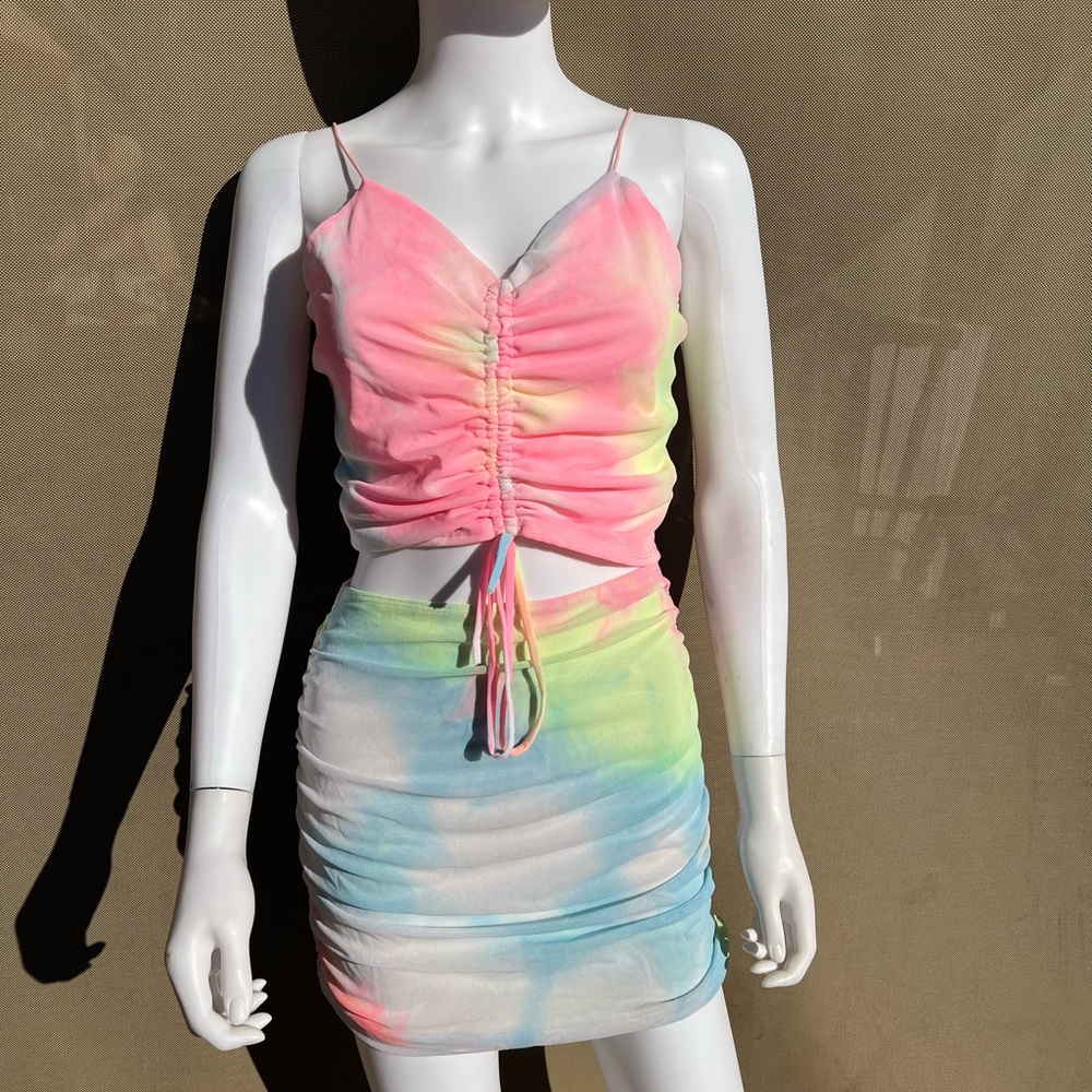Pink skirt set